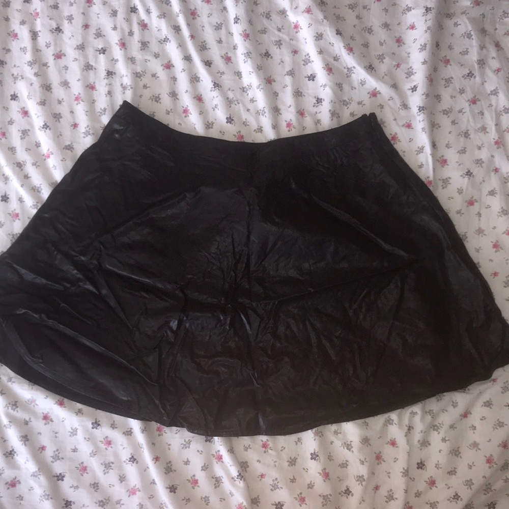 Faux Leather Skirt